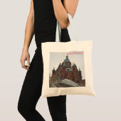 Helsinki Uspenski Cathedral uitzicht canvas tas (Voorkant (product))