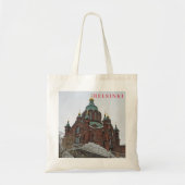 Helsinki Uspenski Cathedral uitzicht canvas tas (Voorkant)