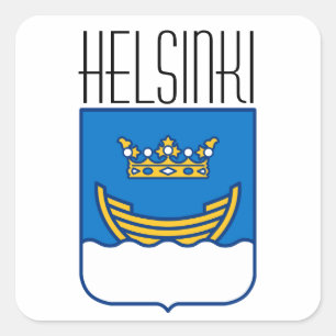 Helsinki Vierkante Sticker