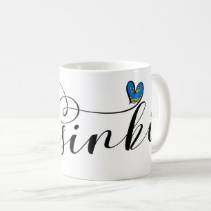 Helsinki - vlag in het hart , Finland Koffiemok