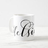 Helsinki - vlag in het hart , Finland Koffiemok (Voorkant links)