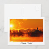 Helsinki winter zonsopgang souvenir briefkaart (Voorkant / Achterkant)