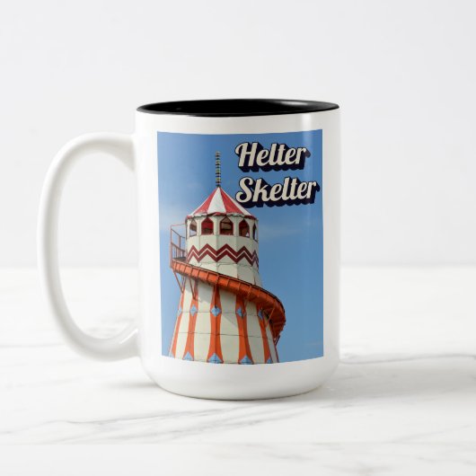 Helter Skelter Two-Tone Tweekleurige Koffiemok (Links)