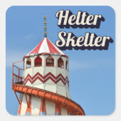 Helter Skelter Vierkante Sticker (Voorkant)