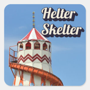Helter Skelter Vierkante Sticker