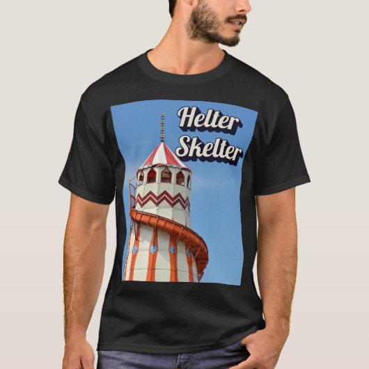 Helter Skelter Zwart T-shirt (Voorkant)