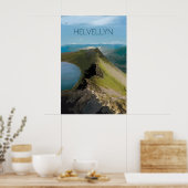 Helvellyn Berg Reisposter Poster (Keuken)