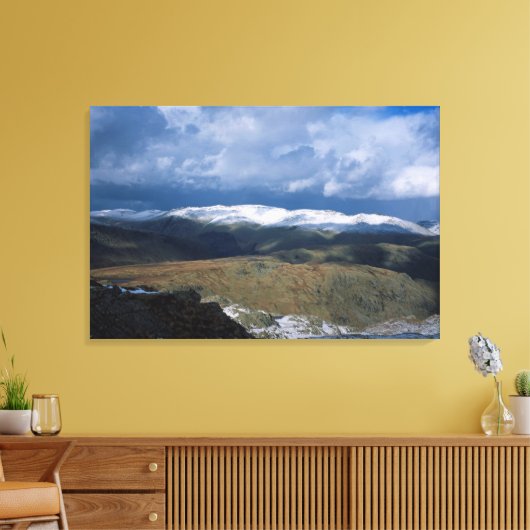 Helvellyn England Holiday Card Canvas Afdruk (Insitu (Woonkamer))
