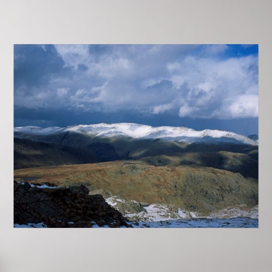 Helvellyn England Holiday Card Poster (Voorkant)