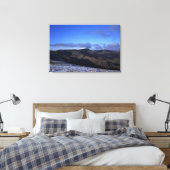 Helvellyn Winter Holiday Card Canvas Afdruk (Insitu (Slaapkamer))