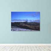 Helvellyn Winter Holiday Card Canvas Afdruk (Insitu (Houten vloer))