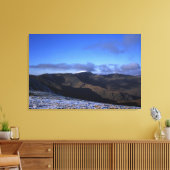 Helvellyn Winter Holiday Card Canvas Afdruk (Insitu (Woonkamer))