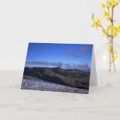 Helvellyn Winter Holiday Card Kaart (Gele Bloem)