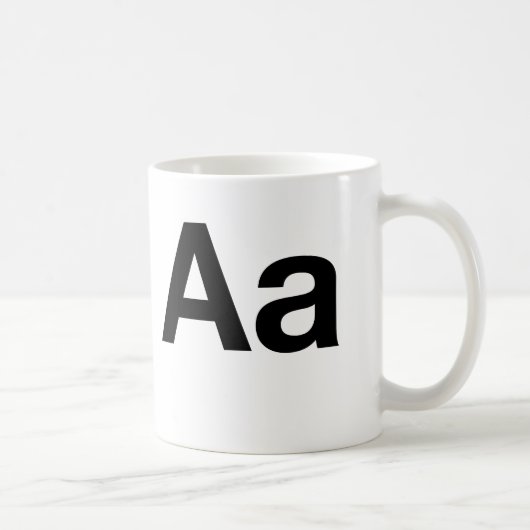 Helvetica Aa Koffiemok (Rechts)