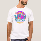 "HELVETICA BIJ HET NIEUWS DESK" GEÏNSPIREERD DOOR  T-SHIRT (Voorkant)