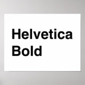 Helvetica Bold Poster (Voorkant)