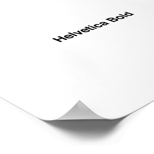 Helvetica Bold Poster (Hoek)