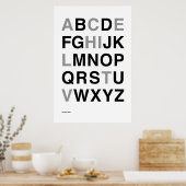 Helvetica Bold Poster (Keuken)