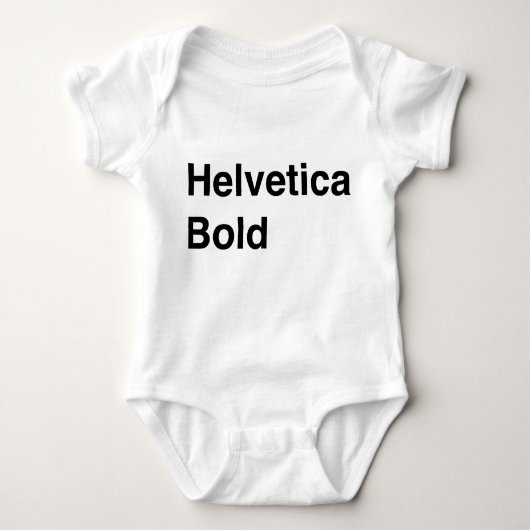 Helvetica Bold Romper (Voorkant)