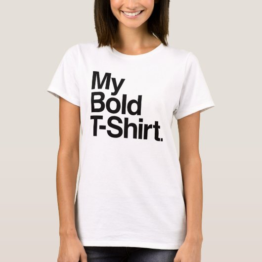 Helvetica Bold T Shirt (Voorkant)