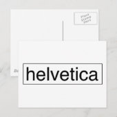 helvetica briefkaart (Voorkant / Achterkant)
