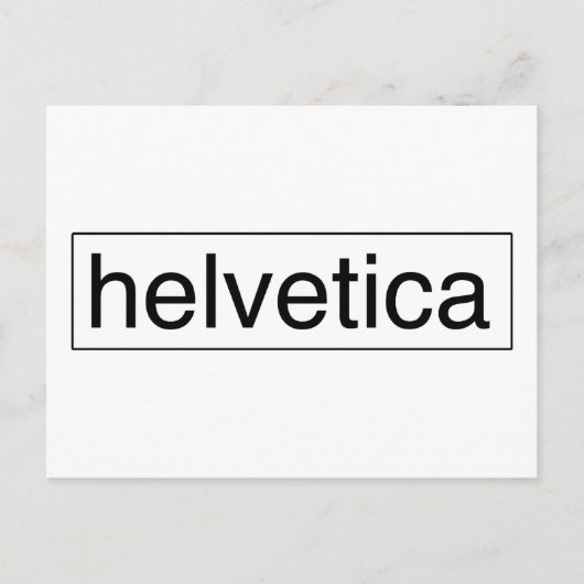 helvetica briefkaart (Voorkant)