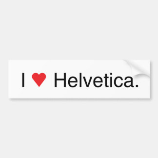 Helvetica Bumpersticker