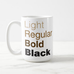 Helvetica de Mok van de Koffie van de Familie