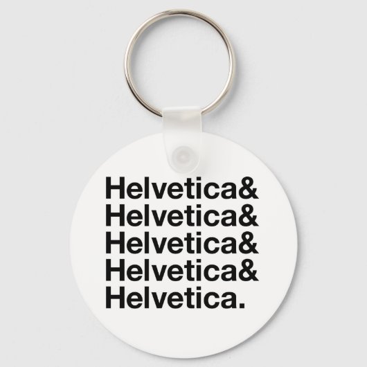 Helvetica en sleutelhanger (Voorkant)