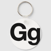 Helvetica Gg Sleutelhanger (Voorkant)