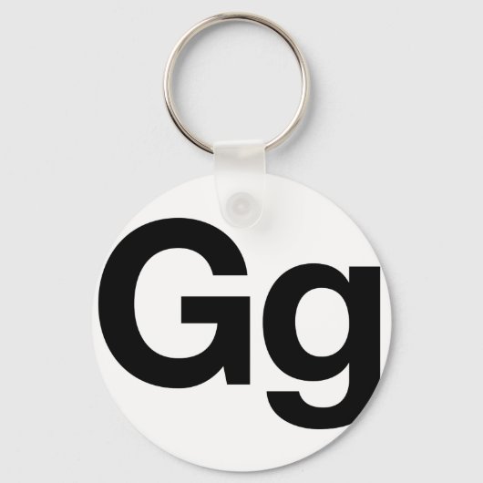 Helvetica Gg Sleutelhanger (Voorkant)