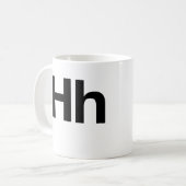 Helvetica Hh Koffiemok (Voorkant links)