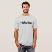 Helvetica (in striplettertype) t-shirt (Voorkant volledig)