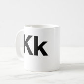 Helvetica Kk Koffiemok (Voorkant links)
