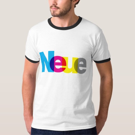 Helvetica Neue CMYK T-shirt (Voorkant)