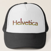 Helvetica Papyrus Trucker Pet (Voorkant)