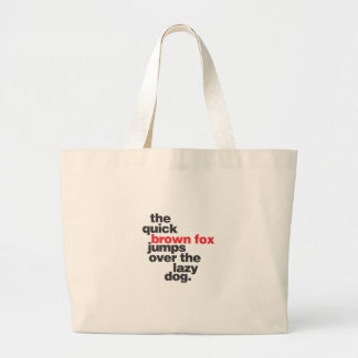 helvetica-quickbrownfox.ai grote tote bag