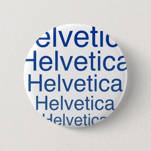 Helvetica Regular Herhalend Carny Style Ronde Button 5,7 Cm (Voorkant)