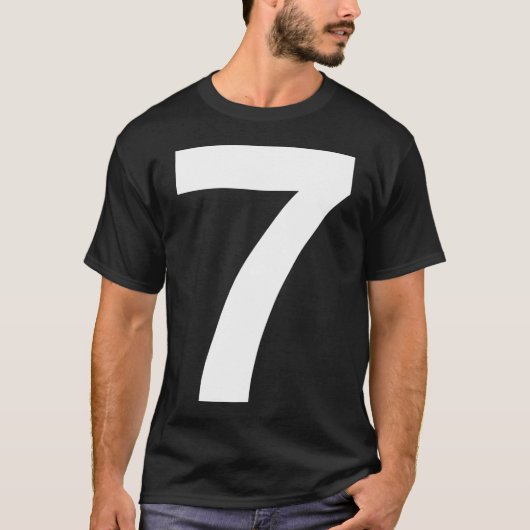 Helvetica Seven voor Darks T-shirt (Voorkant)