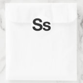 Helvetica SS Ronde Sticker (Tas)
