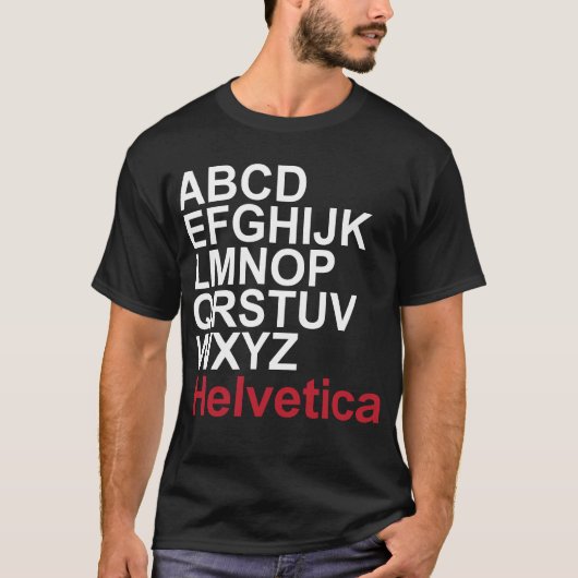 Helvetica T-Shirt (Voorkant)