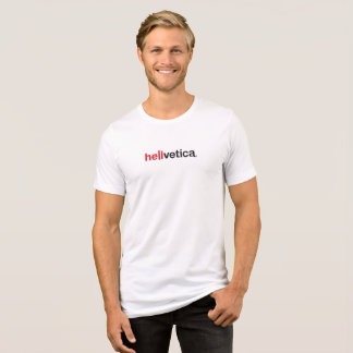 helvetica Tri-Blend shirt
