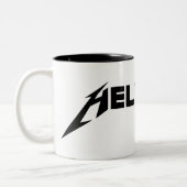 Helvetica Tweekleurige Koffiemok (Links)