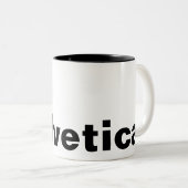 HELVETICA TWEEKLEURIGE KOFFIEMOK (Voorkant rechts)