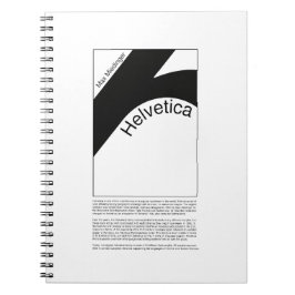 Helvetica Typography | Demo Design Notitieboek