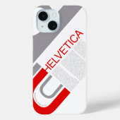 Helvetica Typography | Design Case-Mate iPhone Case (Achterkant)