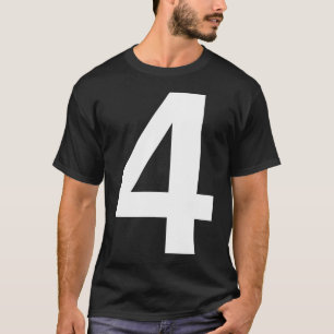 Helvetica Vier op Darks T-shirt