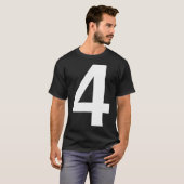 Helvetica Vier op Darks T-shirt (Voorkant volledig)