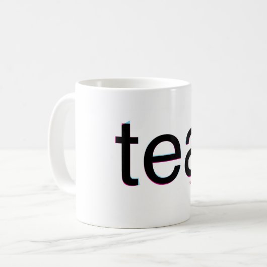 helvetica vs arial tea koffiemok (Voorkant links)