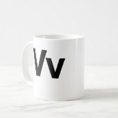 Helvetica Vv Koffiemok (Voorkant links)